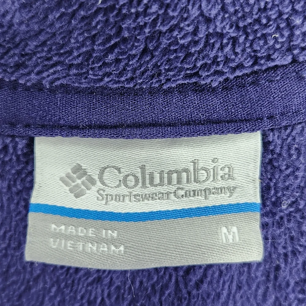 COLUMBIA Purple Zip Up Jacket - Medium - Picture 5 of 6